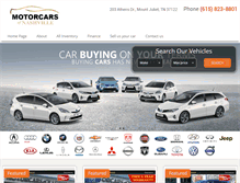 Tablet Screenshot of motorcarsofnashville.us